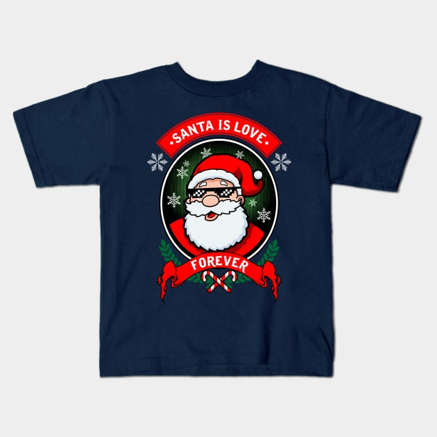 swag santa Kids T-Shirt by spoilerinc